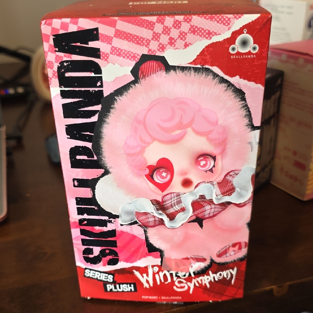 Silverpanda Pink Plush Panda - Winter Symphony Series